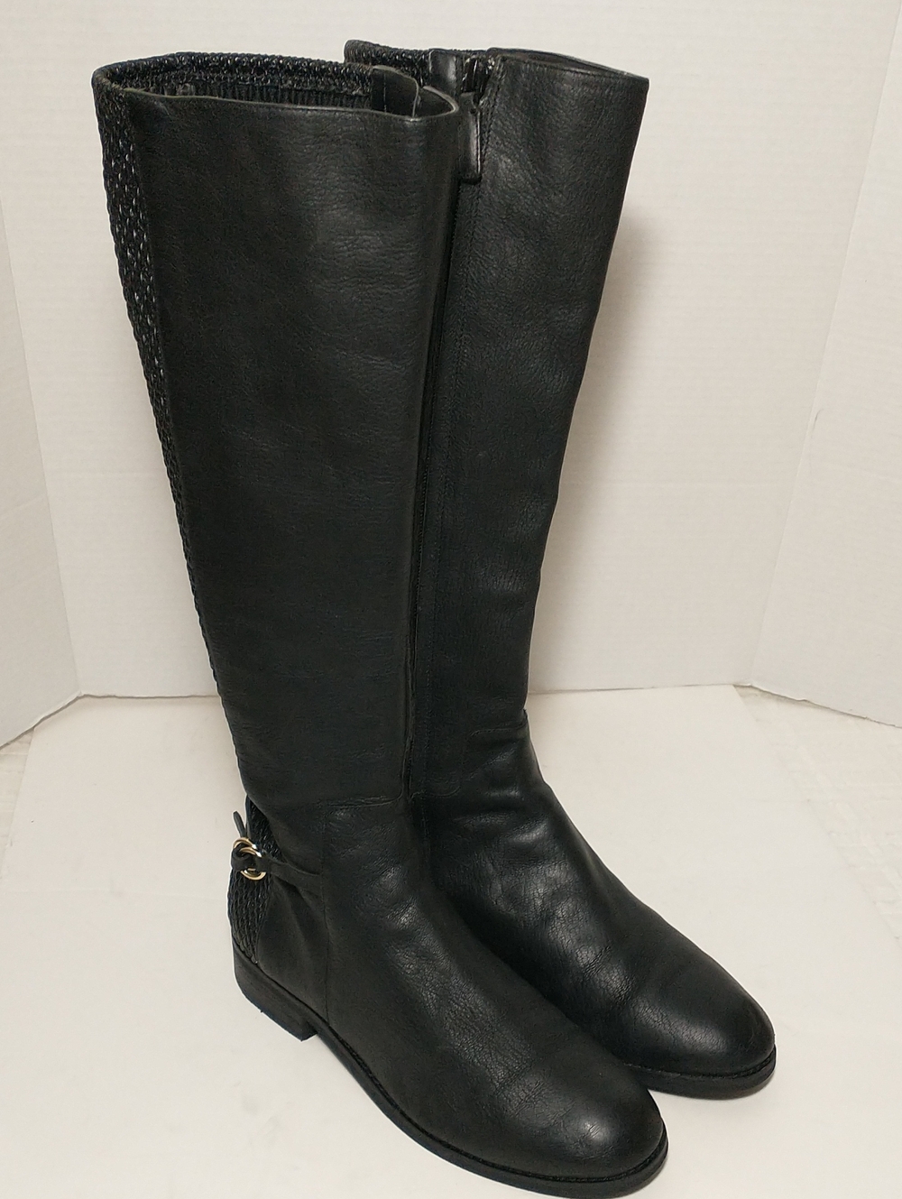 Cole Haan Isabell Stretch Tall Black Boot, Size 8, Cottagecore, Granny Core